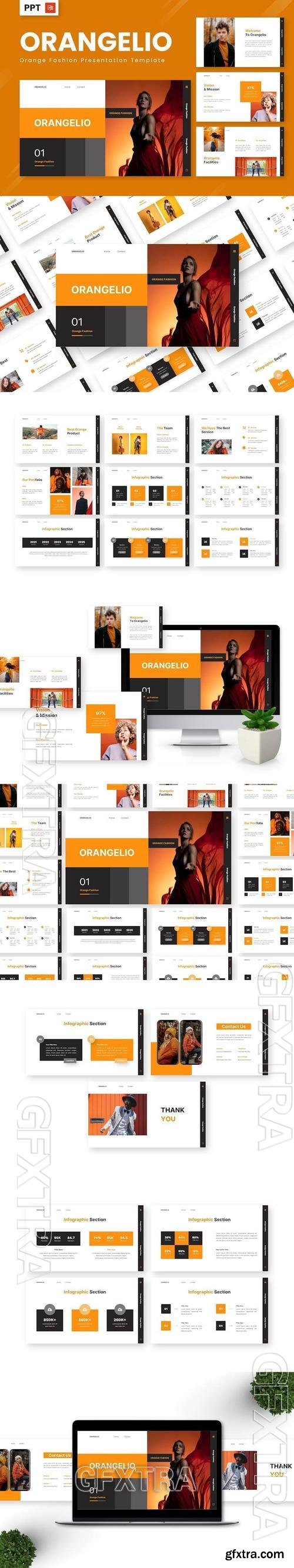 Orangelio - Orange Fashion Powerpoint Templates ME8A5SV Orangelio - Orange Fashion Powerpoint Templates ME8A5SV