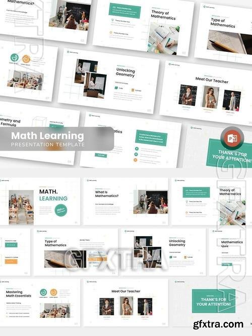 Math Learning Presentation Template Powerpoint QYLCLZD