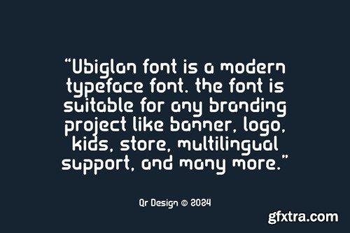 Ubiglan - Sans Modern Logo Font KBNSXLA