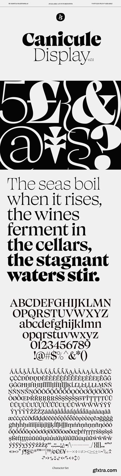 Canicule Display Serif Font Family