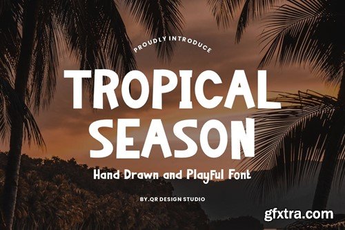Tropical Season - Hand Drawn & Rustic Font CHBN8N7