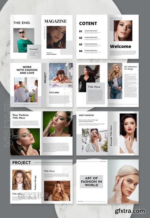 Clean Magazine Layout 714746326