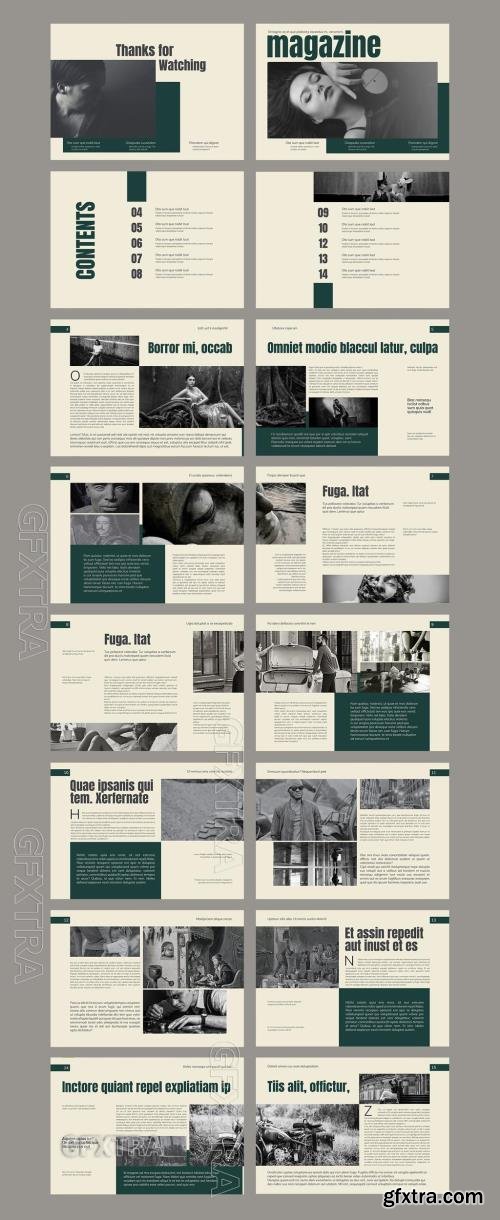 Magazine Landscape Layout 714743931