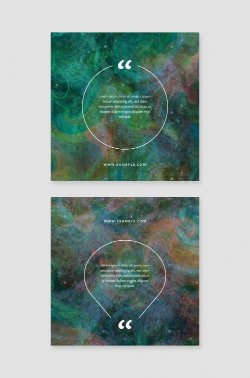 Quote Layouts with Abstract Background