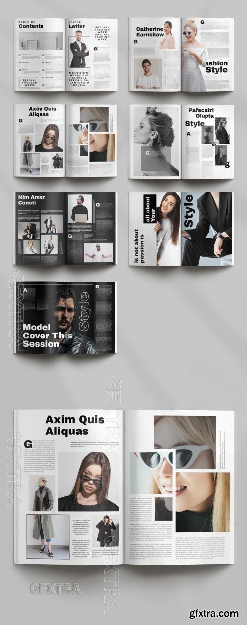 Simple Magazine Layout 716597007
