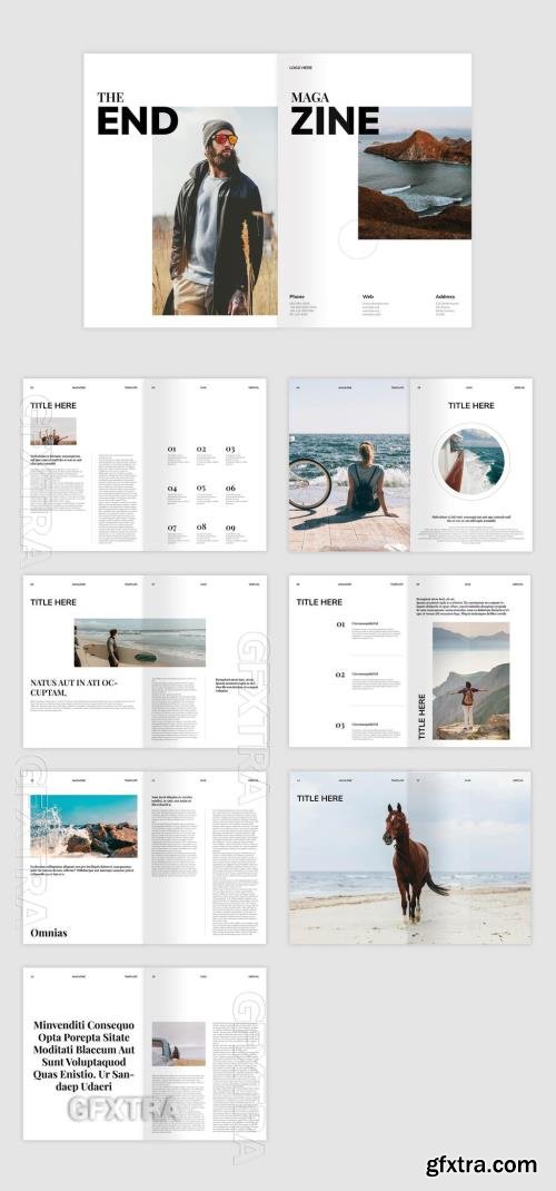 Clean Magazine Layout 715610436