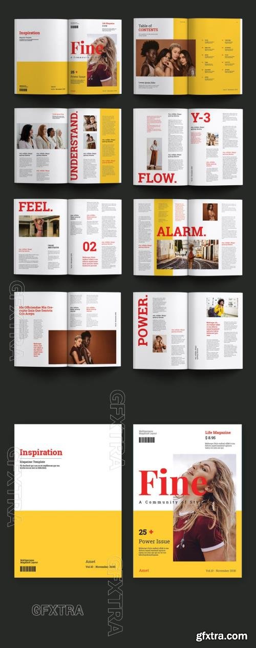 Modern Magazine Template 715308296