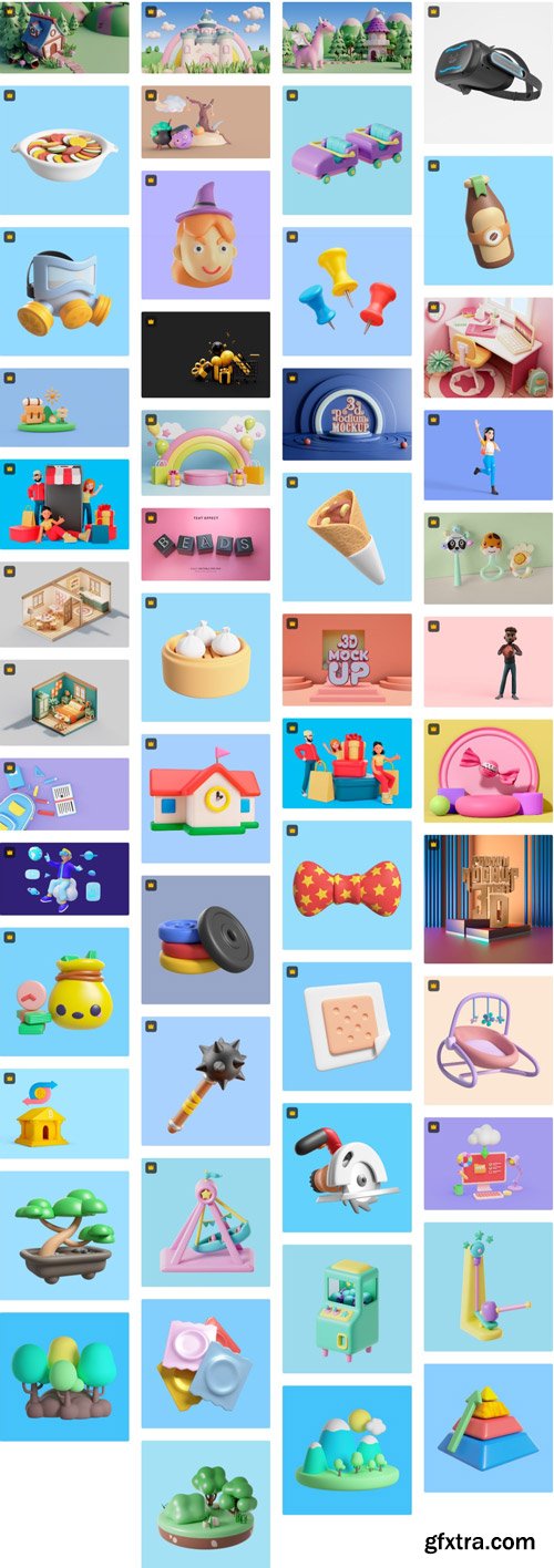 Life on 3D - Stock Vector Collections