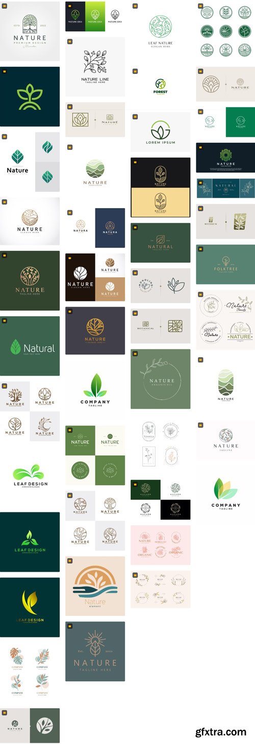 Nature Logos - Stock Vector Collections