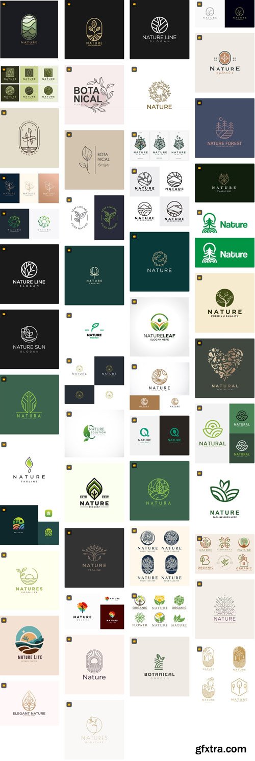 Nature Logos - Stock Vector Collections