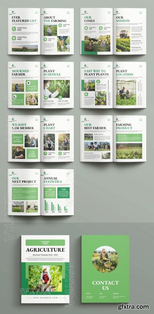 Agriculture Design Layout Brochure Template 716694189
