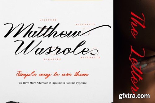 Kattline - Unique Script Font UJDCFBE