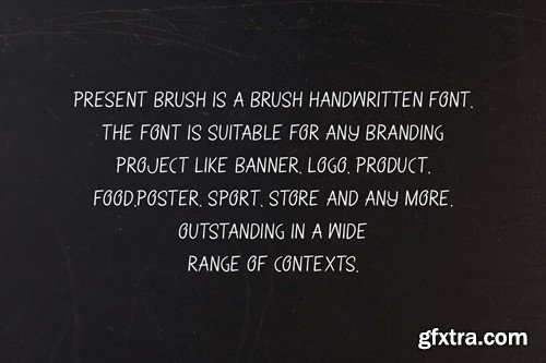 Present Brush - Marker & Rustic Font GNJTV98