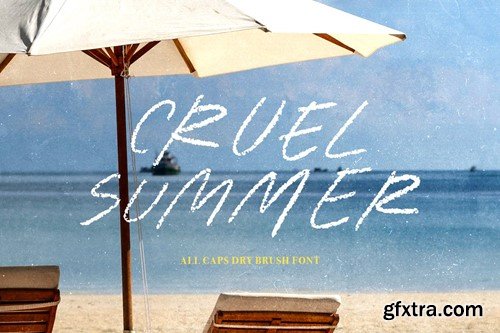 Cruel Summer - Dry Brush Font SPYTK7Q