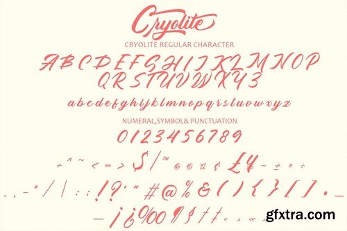 Cryolite - Brush Script Font SHMKV6Y