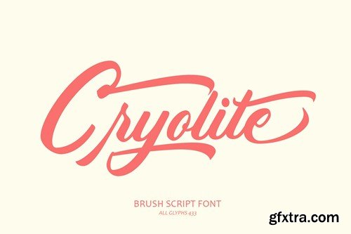 Cryolite - Brush Script Font SHMKV6Y