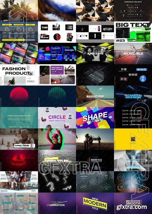 40 Premiere Pro Projects Bundle by Adobestock