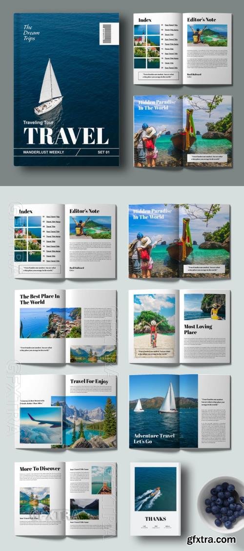 Travel Magazine Template 718530054