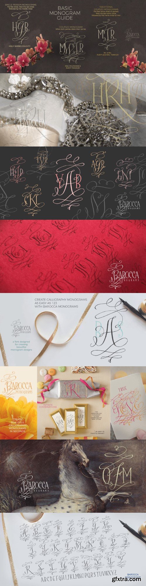 Barocca Monograms Font