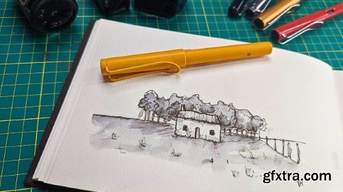 Ink Sketching For All - Water Soluble Techniques and Sketchbook Projects