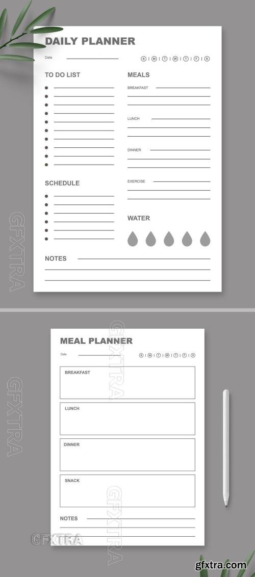 Daily Planner Template Layout 721267867