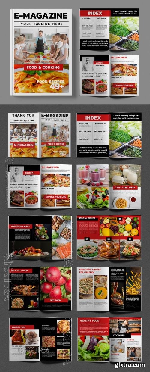 Cook Book Magazine Design 718545644