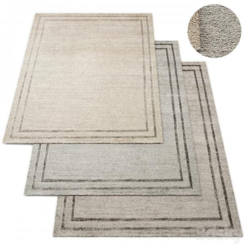 Parallel Border Hand-Knotted RH Rug Collection
