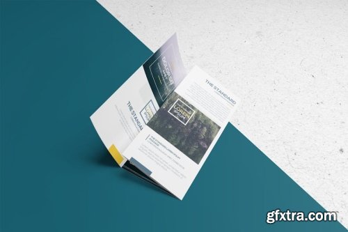 Roll-Fold Brochure Mockup Collections 12xPSD