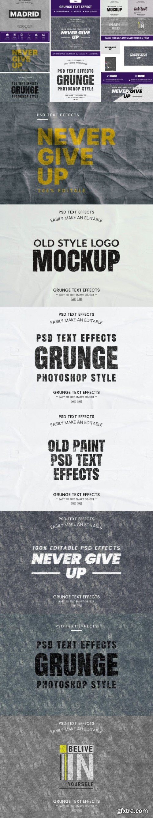 Grunge Text Effect Design