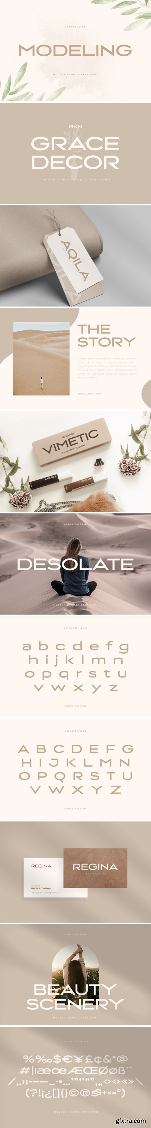 Modeling Font