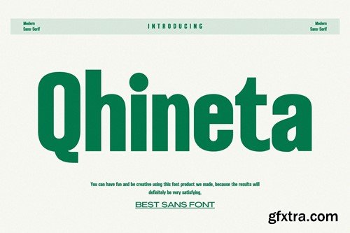 Qhineta Futuristic Font E4N8E6M