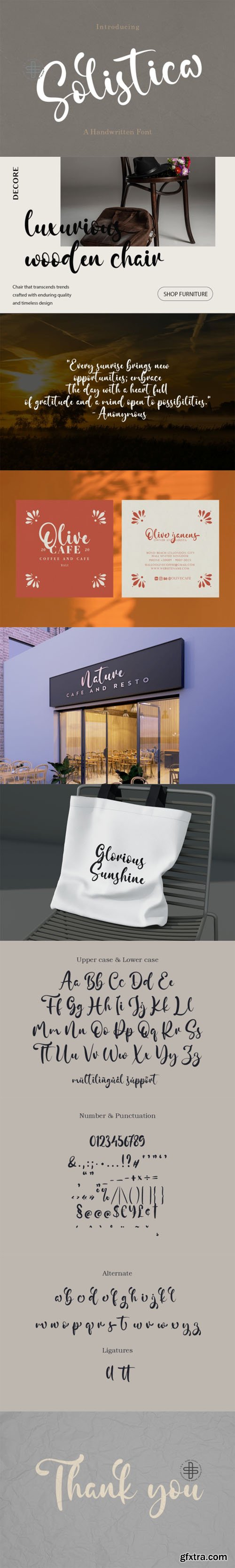 Solistica - Handwritten Script Font