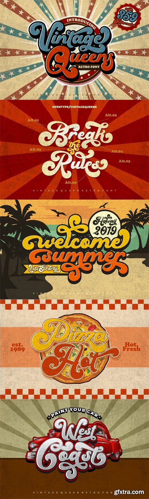 Vintage Queens - Retro Bold Script Font [Re-Up]