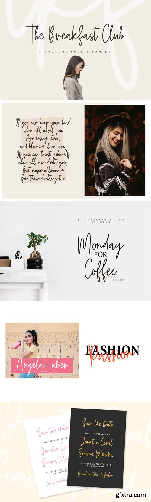 The Breakfast Club - Signature Script Font