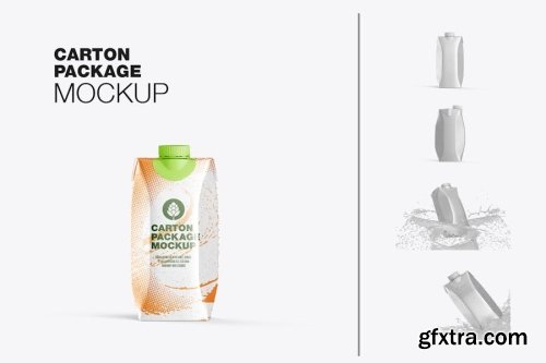 Carton Package Mockup Collections 14xPSD