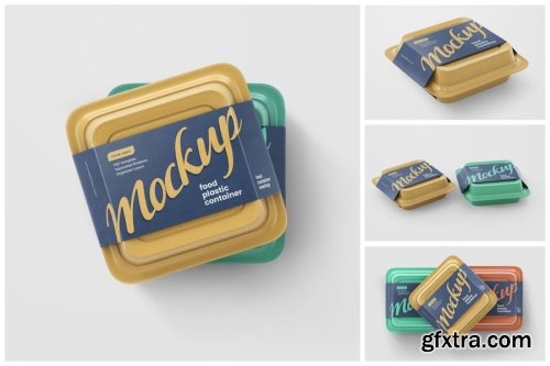 Food Container Box Mockup Collections 12xPSD