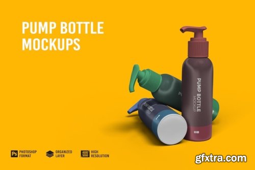 Pump Bottle Mockup Collections 14xPSD