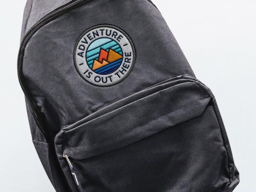 Embroidery Bag Pack Patch Logo Mockup