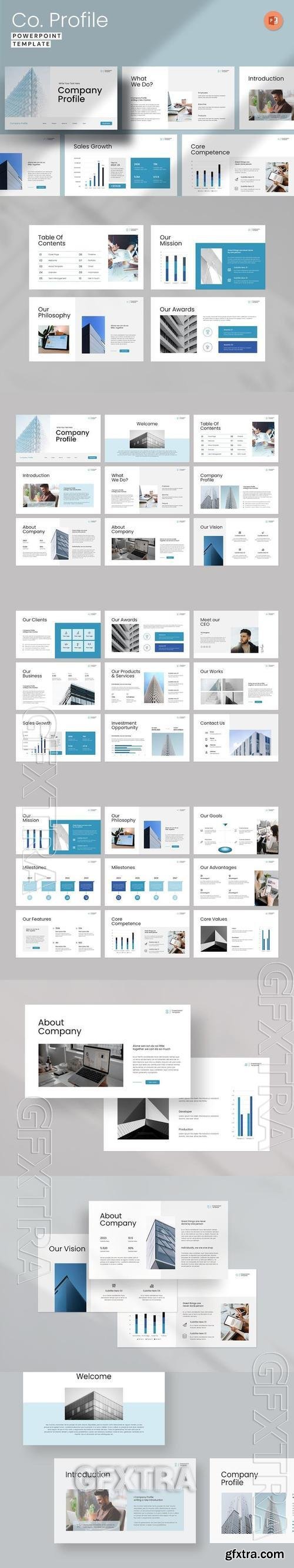 Company Profile PowerPoint Presentation Template 2CJ8JBR