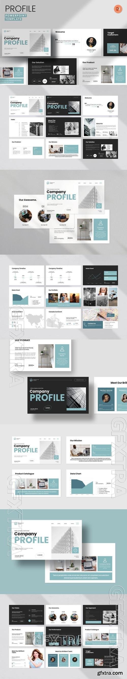 Company Profile PowerPoint Presentation Template KVVJUC6