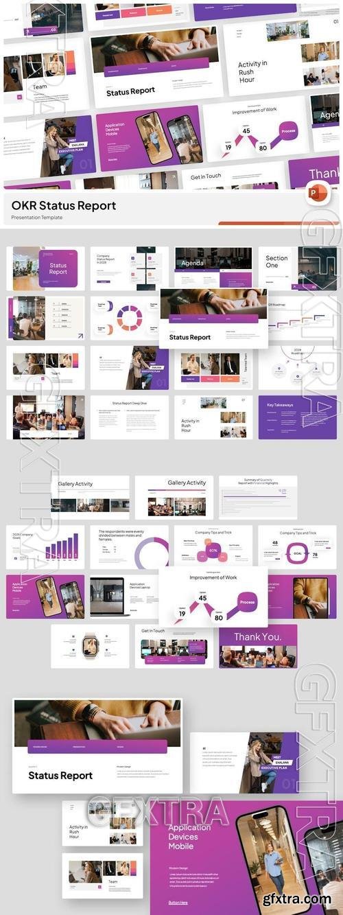 OKR Report PowerPoint WL23BT6 OKR Report PowerPoint WL23BT6