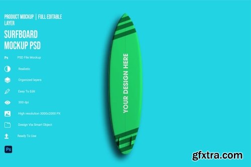Surfboards Mockup Collections 14xPSD