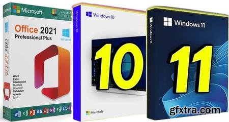 Windows 11 (No TPM Required) & Windows 10 AIO 32in1 With Office 2021 Pro Plus Multilingual Preactivated