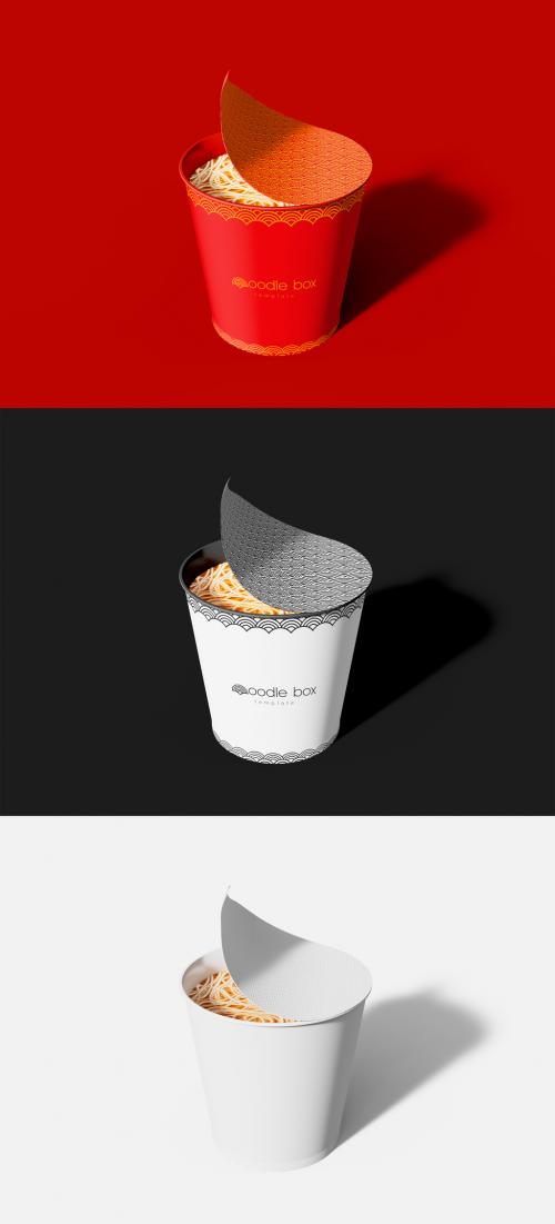 Open Instant Food Cup Mockup
