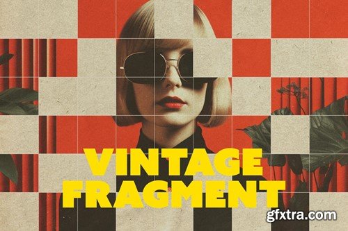 Vintage Fragments Photo Effect DS6T4BA