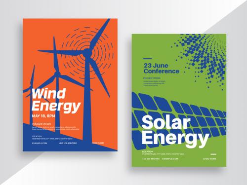 Solar and Wind Energy Poster Layout
