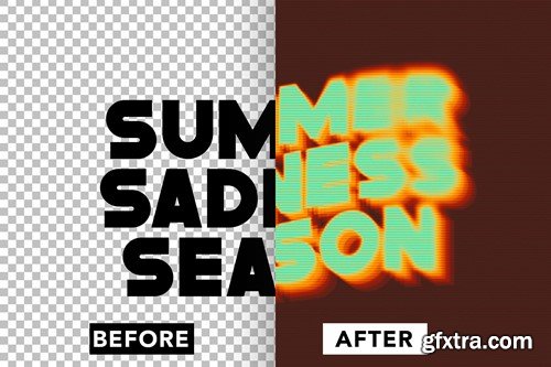 Layer Blur Text Effect QMHVE4N