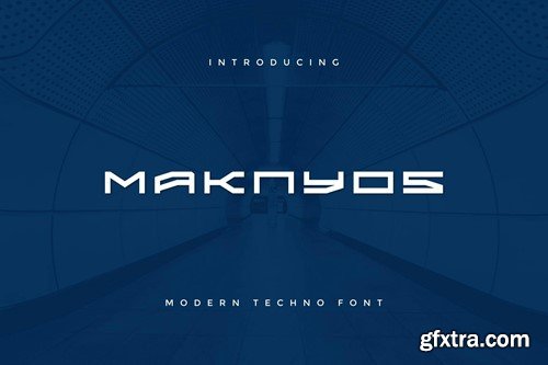 Maknyos - Modern Techno Font HMH44Q9