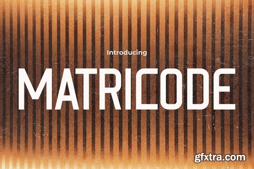 Matricode - Retro Font MSEXF6C