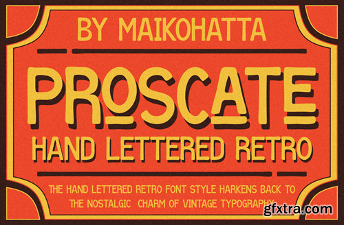 Proscate - Hand Lettered Retro 8N3ZE6M